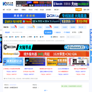 网络测速在线-ping检测-网站测速工具-域名污染-域名被墙-dns查询-vsping.com